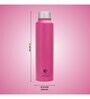 Clay Craft Vacbott Tetra SS Lid Single Walled Non Insulated Water Bottle, 1000 ml (Dark Pink) Steel Water Bottles for School, Office, Home, Gym, Water Bottle for Men Leakproof, Rust free Steel Bottle