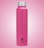 Clay Craft Vacbott Tetra SS Lid Single Walled Non Insulated Water Bottle, 1000 ml (Dark Pink) Steel Water Bottles for School, Office, Home, Gym, Water Bottle for Men Leakproof, Rust free Steel Bottle