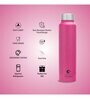 Clay Craft Vacbott Tetra SS Lid Single Walled Non Insulated Water Bottle, 1000 ml (Dark Pink) Steel Water Bottles for School, Office, Home, Gym, Water Bottle for Men Leakproof, Rust free Steel Bottle