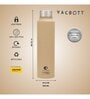 Clay Craft Vacbott Tetra SS Lid Single Walled Non Insulated Water Bottle, 500 ml (Beige) Steel Water Bottles for School, Office, Home, Gym, Water Bottle for Men Leakproof, Rust free Steel Bottle