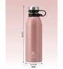 Clay Craft Vacbott Vaccum Bottle, Charlie Coral Insulated Double Walled 24 Hours Hot and Cold Water Bottle, 900 ml, Black -1 Piece Steel Water Bottles for School, Office, Home, Gym, Leakproof, Rust free Bottle