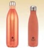Clay Craft Vacbott Vaccum Bottle, Fiesta Ruby Double Walled Combo Set 24 Hr Hot and Cold Water Bottle Set of 2 (500ml, 1000ml) Steel Water Bottles for School, Office, Home, Gym, Leakproof, Rust Free