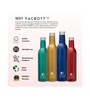 Clay Craft Vacbott Vaccum Bottle, Ivy Wine Insulated Double Walled 24 Hours Hot and Cold Water Bottle