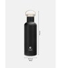 Clay Craft Vacbott Vaccum Bottle, Kitkat Double Walled 24 Hours Hot and Cold Water Bottle, 700ml (Black) Steel Water Bottles for School, Office, Home, Gym, Leakproof, Rust Free Steel Bottle