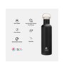 Clay Craft Vacbott Vaccum Bottle, Kitkat Double Walled 24 Hours Hot and Cold Water Bottle, 700ml (Black) Steel Water Bottles for School, Office, Home, Gym, Leakproof, Rust Free Steel Bottle