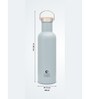 Clay Craft Vacbott Vaccum Bottle, Kitkat Double Walled 24 Hours Hot and Cold Water Bottle, 900ml (Grey) Steel Water Bottles for School, Office, Home, Gym, Leakproof, Rust Free Steel Bottle