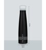 Clay Craft Vacbott Vaccum Bottle, Sleeko Double Walled 24 Hours Hot and Cold Water Bottle, 700ml (Grey) Steel Water Bottles for School, Office, Home, Gym, Leakproof, Rust Free Steel Bottle