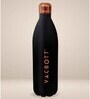 Clay Craft Vacbott Vaccum Bottle, Stark Velvet Double Walled 24 Hours Hot and Cold Water Bottle, 1000ml (Rose Gold) Steel Water Bottles for School, Office, Home, Gym, Leakproof, Rust Free Steel Bottle