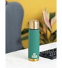 Clay Craft Vacbott Vaccum Bottle, Terra Royal Double Walled 24 Hours Hot and Cold Water Bottle, 500ml (Green) Steel Water Bottles for School, Office, Home, Gym, Leakproof, Rust Free Steel Bottle