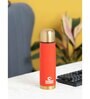 Clay Craft Vacbott Vaccum Bottle, Terra Royal Double Walled 24 Hours Hot and Cold Water Bottle, 500ml (Red) Steel Water Bottles for School, Office, Home, Gym, Leakproof, Rust Free Steel Bottle