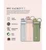 Clay Craft Vacbott Vaccum Bottle, Zing Double Walled 24 Hours Hot and Cold Water Bottle, 780ml (Cream) Steel Water Bottles for School, Office, Home, Gym, Leakproof, Rust Free Steel Bottle