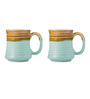 Clay Mist Coffee Mug Set of 2 (320 ML Each) Microwave Safe Coffee Mugs