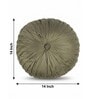 Clay Velvet Round Shaped Cushion