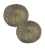 Clay Velvet Round Shaped Cushion