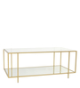 Clayton Coffee Table In Gold Finish