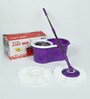 Easy Life 360 Degree Rotating Multicolor 5500 ML Steel Wringer Magic Spin Mop Set with 2 Microfibre Mop Heads
