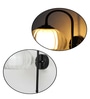 Clear Downward Globe Black Wall Lamp