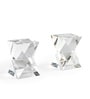 Clear Farren Crystal Bookend
