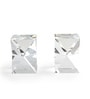 Clear Farren Crystal Bookend