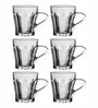 Contemporary Glass Coffee Mug (Set of 6)