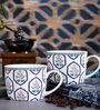 Glamorous Glass Coffee Mug (Set of 2)