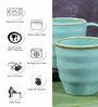 Contemporary Glass Coffee Mug (Set of 2)