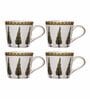 Contemporary Glass Coffee Mug (Set of 4)