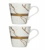 Contemporary Glass Coffee Mug (Set of 2)