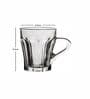 Contemporary Glass Coffee Mug (Set of 6)