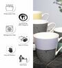 Contemporary Glass Coffee Mug (Set of 4)