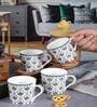 Glamorous Glass Coffee Mug (Set of 6)