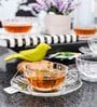 Premium Glass Cup Saucer (Set of 6)
