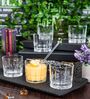 Slender Glass Whiskey Glasses (Set of 6)