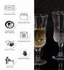 Slender Glass Wine Glasses (Set of 6)
