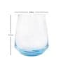 Slender  400ml Blue Glass (Set of 6)  Everyday Glasses