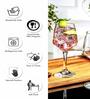 Clear Glass Meridiam Wine Glass set of 4pcs