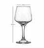 Clear Glass Meridiam Wine Glass set of 4pcs