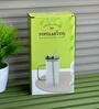 Clear Glass Sipper Cup with Bamboo Lid, Glass Straw & Handle (450 ml)