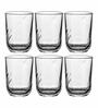 Clear Glass Veneto Twist Tumbler set of 6pcs