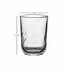 Clear Glass Veneto Twist Tumbler set of 6pcs