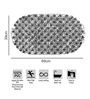 Clear Solid PVC 27x15 Inches Antiskid Shower Bath Mat