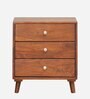 Budapest Solid Wood Bedside Table in Scratch Resistant Honey Oak Finish With Drawers Budapest Solid Wood Bedside Table in Scratch Resistant Honey Oak Finish With Drawers