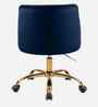 Clemence Velvet Fabric Guest Chair In Navy Blue Colour