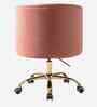 Clemence Velvet Fabric Guest Chair In Pink Colour