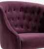 Clemence Velvet Fabric Guest Chair In Purple Colour