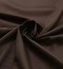 Brown Solid 200 TC 100% Cotton King Sized Bed Sheets with 2 Pillow Covers