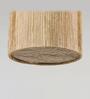 Cliff 12 Inch Off White & Natural Brown Banana Fibre  Cylindrical Hanging Lights