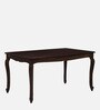 Clifford Sheesham Wood 6 Seater Dining Set In Scratch Resistant Provincial Teak Finish