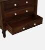 Clifford Sheesham Wood Chest Of Drawers In Scratch Resistant Provincial Teak Finish