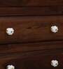 Clifford Sheesham Wood Chest Of Drawers In Scratch Resistant Provincial Teak Finish